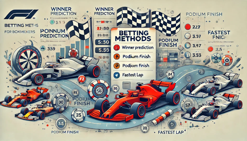 ブックメーカーが提供するF1の賭け方一覧