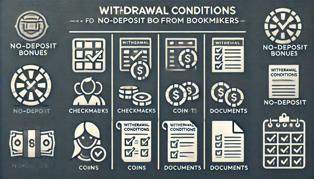 ブックメーカーの入金不要ボーナスにおける8つの出金条件