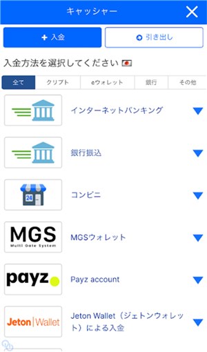 超RIZIN3　賭け　入金方法選択